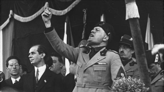 Benito Mussolini.