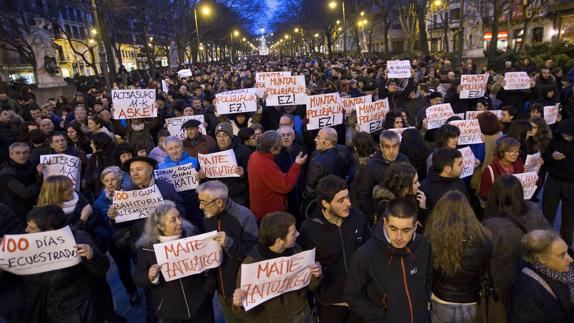 Concentración a favor de la libertad de los acusados por la agresión de Alsasua.