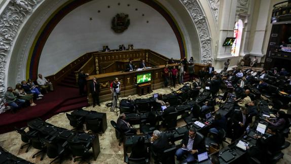 Sesión en el Parlamento venezolano.
