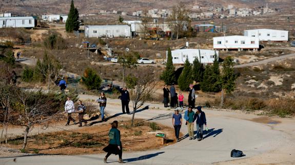 Asentamiento judío de Amoná, en Cisjordania.