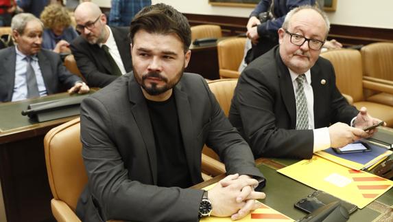 El portavoz de ERC en el Congreso, Gabriel Rufián.