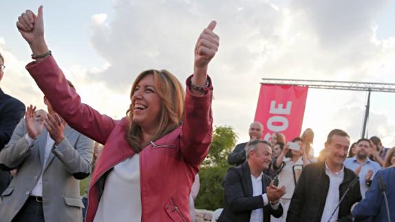 La candidata a la Secretaría General del PSOE, Susana Díaz.