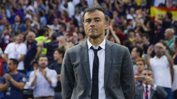 Luis Enrique, en la final. 