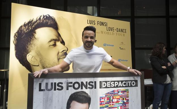 Luis Fonsi, en la presentación de su gira.