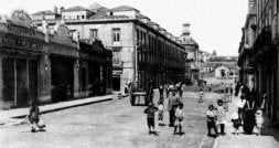 Imagen de la calle de La Cámara, hacia el año 1910. / ARCHIVO NARDO VILLABOY