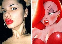 Una rusa se hace cien operaciones para parecerse a Jessica Rabbit