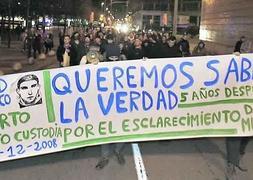 Concentración por la muerte de David Blanco