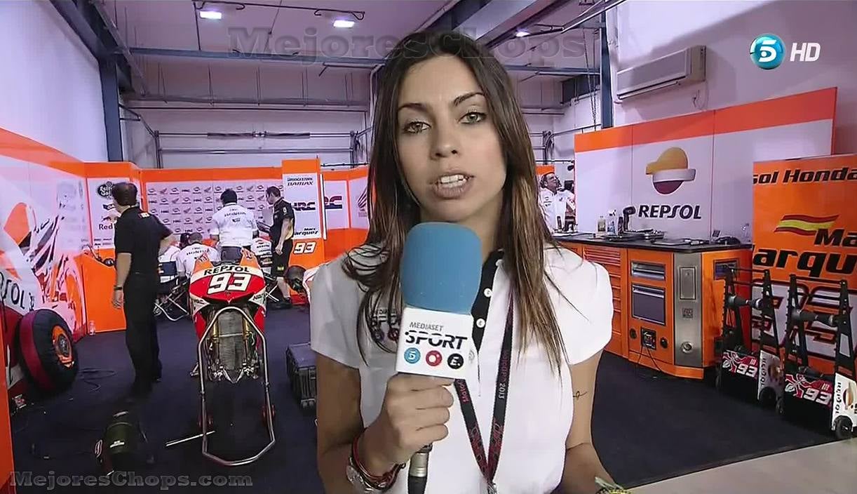 Melissa Jimenez, reportera de Moto GP