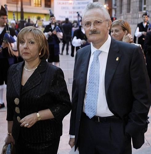 María Eugenia Naves y su marido, Antonio Trevín, en la última edición de los Premios Príncipe de Asturias. 
