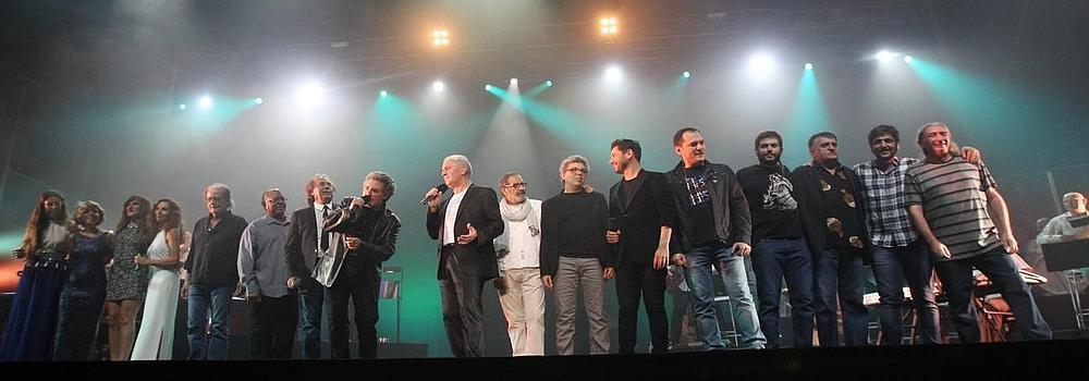 Víctor Manuel, durante su actuación.