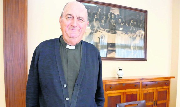 El padre Agustín Moreno, en la Casa sacerdotal. 