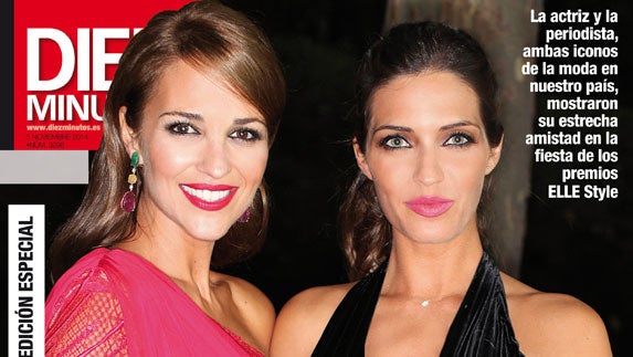 La amistad íntima entre Paula Echevarría y Sara Carbonero, el sábado en Diez Minutos