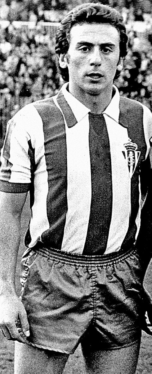 Enrique Morán, con el Sporting. 