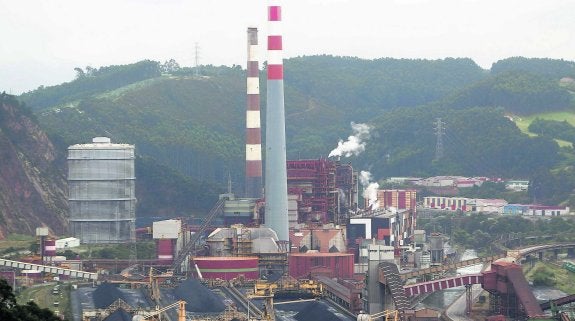 La central térmica de EdP en Aboño, que ahora tiene asegurada su supervivencia. 