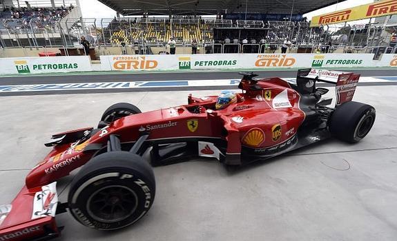 Alonso, hoy, en Brasil.