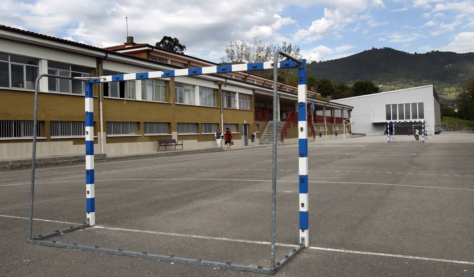 El colegio Juan Rodríguez Muñiz de Las Campas. 