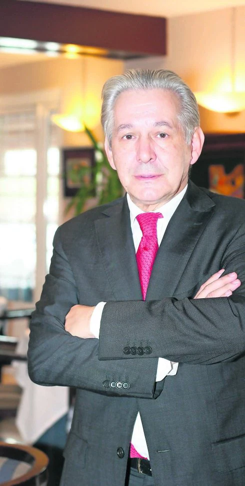Miguel Loya, en el restaurante Balneario. 