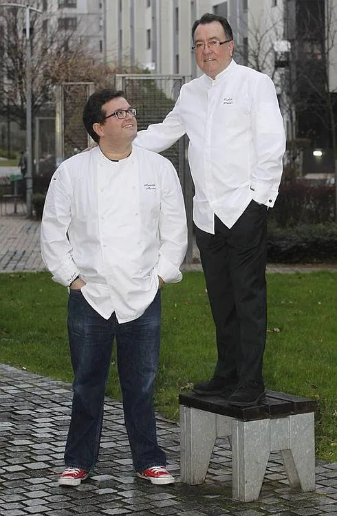 Pedro y Marcos Morán, de Casa Gerardo, el restaurante con tres soles de la Guía Repsol.