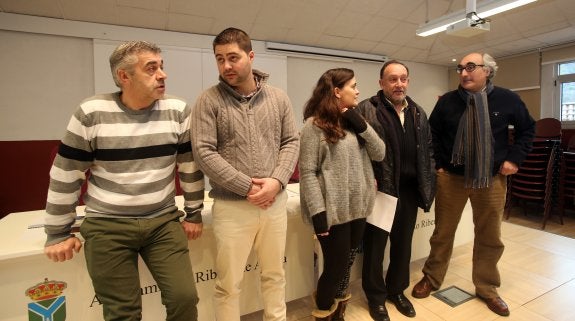 La rueda de prensa de los ediles de la oposición. 