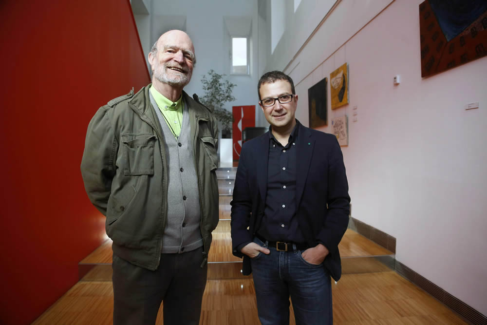 Juan Enrique de Balbín y Fernando Rubiera, ayer. 