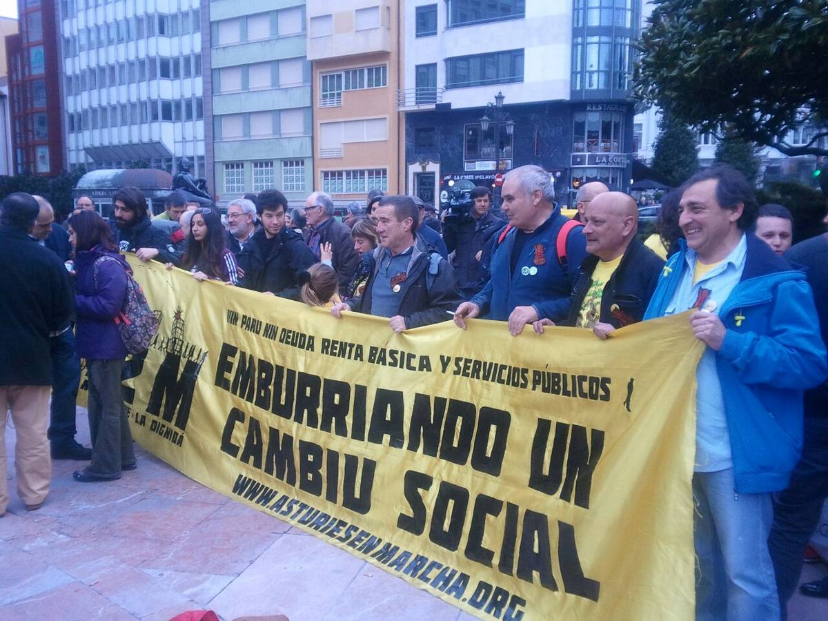 Asturias se suma a las movilizaciones del 21-M para pedir 'Pan, Trabajo, Techo y Dignidad'