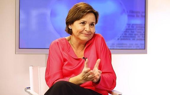 Carmen Moriyón, ayer, durante su intervención en 'La Lupa'. 