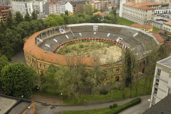 La plaza de toros lleva cerrada por ruina desde 2007. 