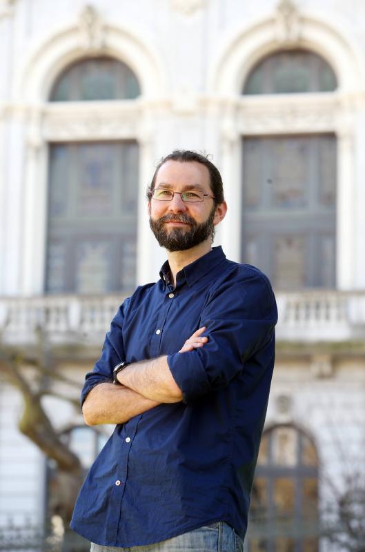 Emilio León, candidata de Podemos a la presidencia del Principado. 