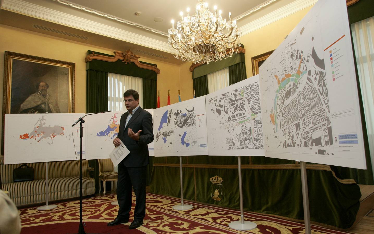 Pedro Sanjurjo, en la presentación del plan en 2010.