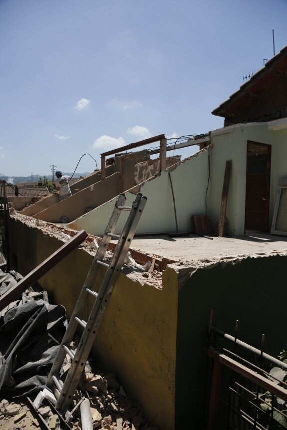 Estado de las obras en la vivienda de Barros. 