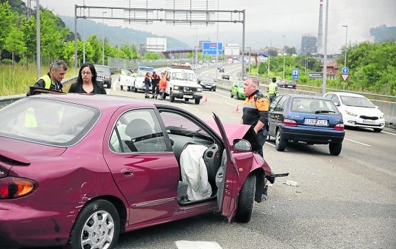 Un herido leve en el Corredor del Nalón en Barros