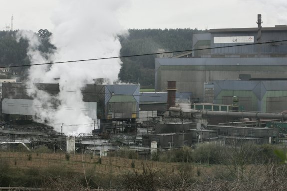 Una imagen de las instalaciones de la acería LD III de ArcelorMittal. 