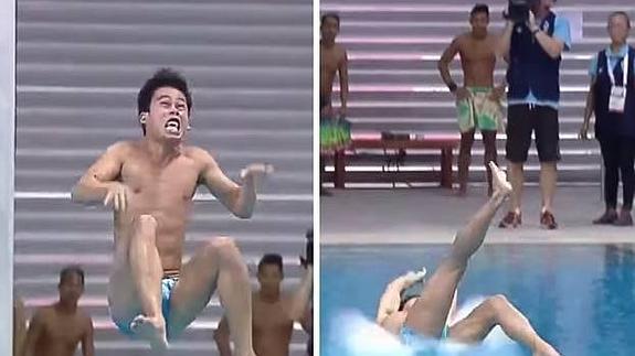 Los lamentables saltos de trampolín del equipo filipino