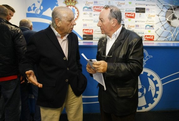 Julio Scheilch, consejero delegado de la sociedad anónima Real Avilés y José María Tejero, presidente.