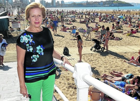 Tita Caravera, presidenta de la Federación de Asociaciones de Vecinos, en San Lorenzo. 