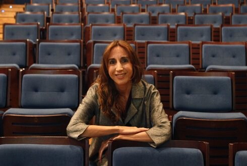 Cruz López Viso, en el Auditorio Príncipe Felipe. 