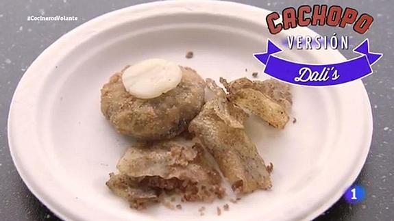 El 'cachopo invertido' de Dali's.