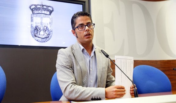 El concejal popular Gerardo Antuña. 