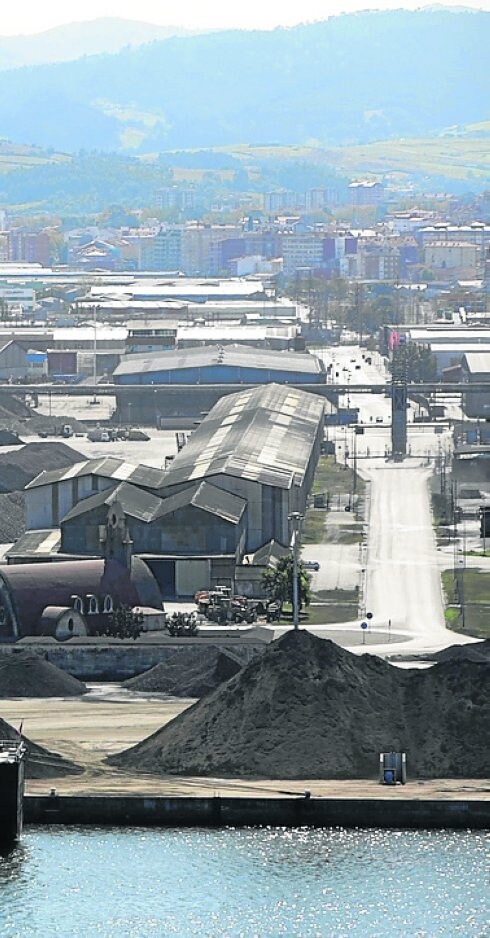 Imagen de los muelles comerciales. 