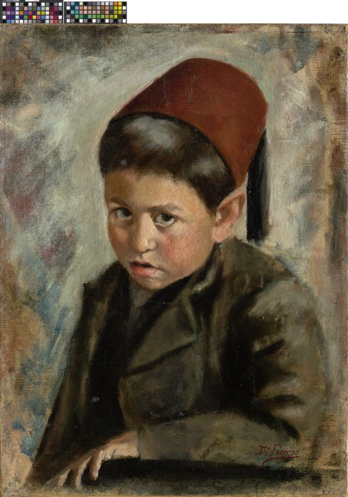 'Niño moro', óleo sobre tabla de Dionisio Fierros de la Colección Masaveu que se expone por vez primera.