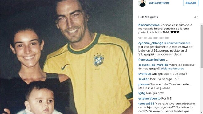 Blanca Romero publica una foto del padre secreto de su hija, 16 años después