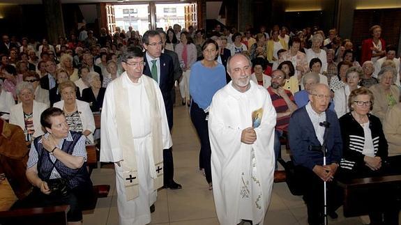 Misa en honor a la Virgen de Begoña. 