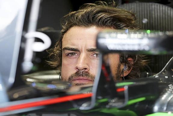 Alonso, de pruebas en Spa