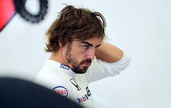 Fernando Alonso en la clasificación. 