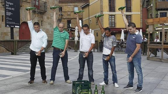 Félix de la Fuente, Pablo Costales, Pablo Álvarez, Wilkin Aquiles y Jorge Alberto Ramos. 