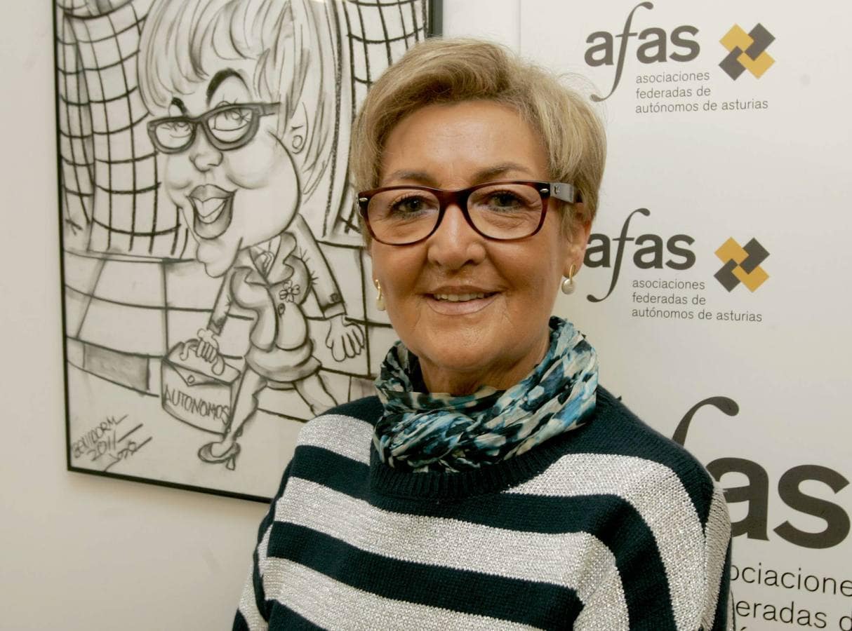 Rosa Suárez, presidenta de Asociaciones Federadas de Autónomos de Asturias.