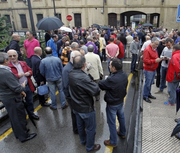 Una de las movilizaciones de los trabajadores. 