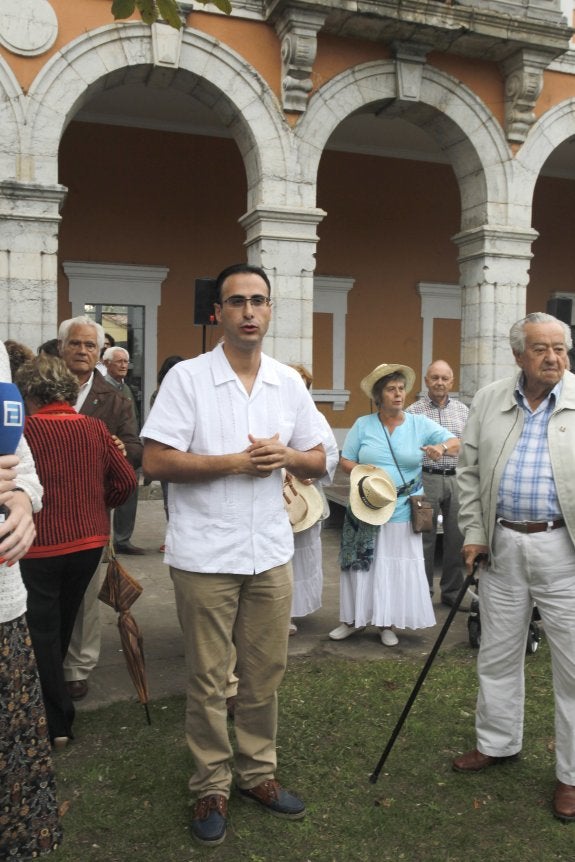 Jesús Bordás, ayer, en plena celebración. 