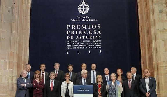 El jurado del Premio Princesa de Asturias de Cooperación.