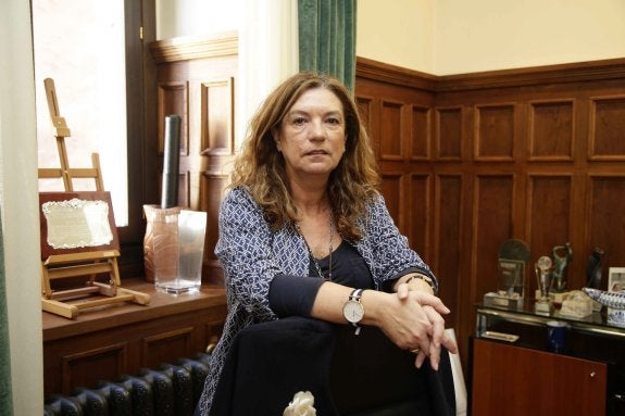 Dolores Álvarez Campillo, el pasado marzo, en el que era su despacho en el Ayuntamiento. 